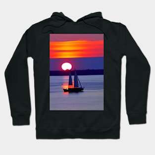 STUNNING YACHT AT SUNRISE Hoodie